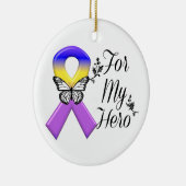 Lint bladerkanker voor mijn heleboel keramisch ornament (Rechts)