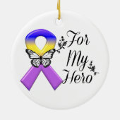 Lint bladerkanker voor mijn heleboel keramisch ornament (Achterkant)