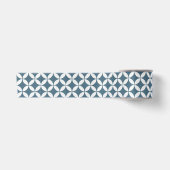 Lint - Blauw Bloemblad Patroon (Voorkant)