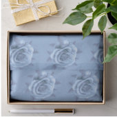 Lint Blauwe Rozen Lint Vintage