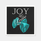 Lint Blauwe vreugde Vrede Servetten (Voorkant)