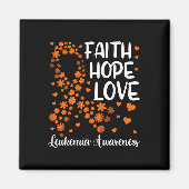 Lint Bloedkanker Geloof Hoop Liefde Leukemie Award Magneet (Voorkant)