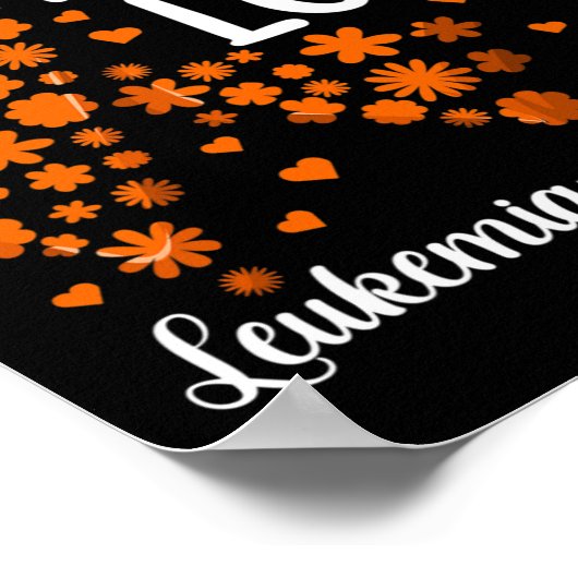 Lint Bloedkanker Geloof Hoop Liefde Leukemie Award Poster (Hoek)