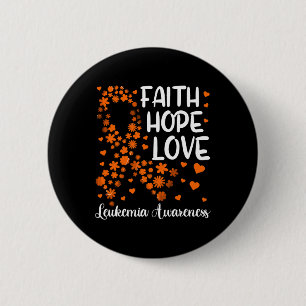 Lint Bloedkanker Geloof Hoop Liefde Leukemie Award Ronde Button 5,7 Cm