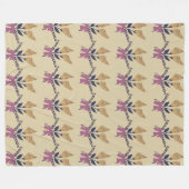 Lint bloem boeket patroon fleece deken (Voorkant (Horizontaal))