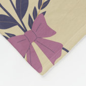 Lint bloem boeket patroon fleece deken (Hoek)