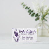 Lint Boegvork Chef Catering visitekaartjes (Staand voorkant)