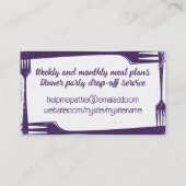 Lint Boegvork Chef Catering visitekaartjes (Achterkant)