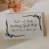 Lint boog moderne elegante bruiloft gastenboek