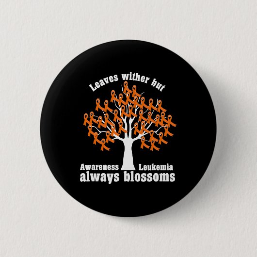 Lint Boom Aml Leukemie Bewustheid Ronde Button 5,7 Cm (Voorkant)