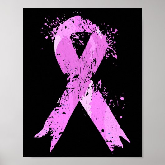 Lint Borstkanker Bewustzijn Borstkanker Walk Poster (Voorkant)