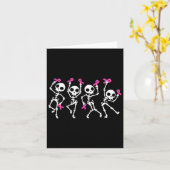 Lint borstkanker bewustzijn skelet vrouwen Mannen Kaart (Gele Bloem)