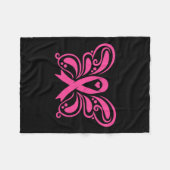 Lint borstkankerbewustzijn fleece deken (Voorkant (Horizontaal))