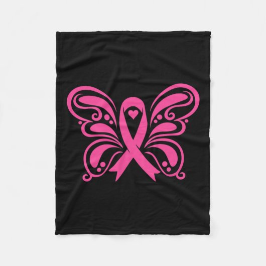 Lint borstkankerbewustzijn fleece deken (Voorkant)