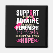 Lint borstkankerbewustzijn magneet (Voorkant)