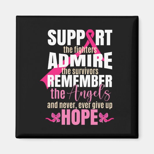 Lint borstkankerbewustzijn magneet (Voorkant)