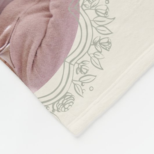 Lint & Botanische Lijsten 5 Foto Grootouders Fleece Deken (Hoek)