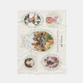 Lint & Botanische Lijsten 5 Foto Kerst Fleece Deken (Voorkant)