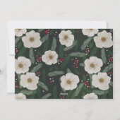 Lint & Botanische Lijsten 5 Foto Kerst Kaart (Achterkant)