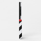 Lint, Bow, Zigzag, Stripes - Zwart wit rood Case-Mate iPhone Case (Achterkant/links)
