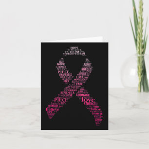 Lint Breast Cancer Awareness Montage Mannen Vrouwe Kaart
