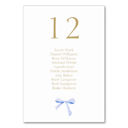 Lint Bruiloft Witte Tafel Aantal & Zitplaatsen Kaa Kaart (Achterkant)