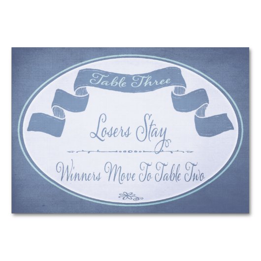  lint Bunco-tafelkaart #3 Kaart (Voorkant)