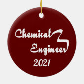 Lint Chemisch Ingenieur Keramisch Ornament (Achterkant)