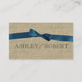 Lint Country Blue Place Card Plaatskaartje (Achterkant)
