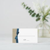Lint Country Blue Place Card Plaatskaartje (Staand voorkant)
