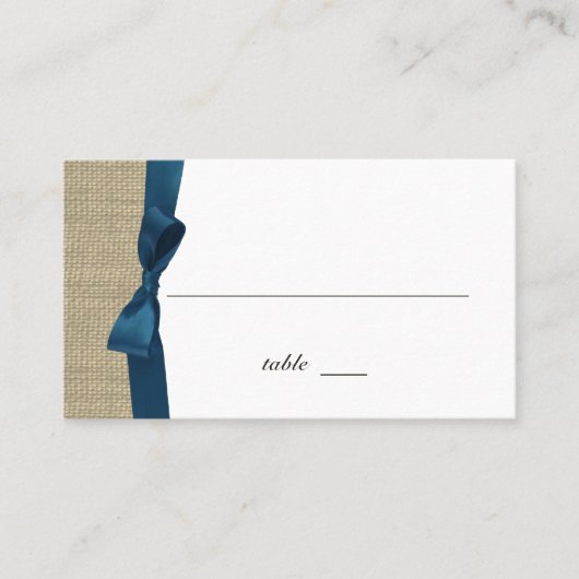 Lint Country Blue Place Card Plaatskaartje (Voorkant)