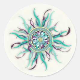 Lint Dharma Wheel Mandala Sticker