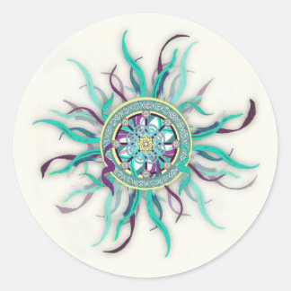 Lint Dharma Wheel Mandala Sticker