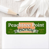 Lint- en Banner-aangepaste honingpot Etiket (Insitu)