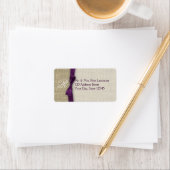 Lint en Burlap Paarse Etiket (Insitu)