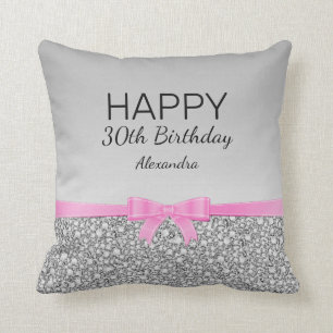 Lint en Glitter Verjaardag Kussen
