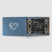 Lint en Hart Huwelijk - Blauw Gastenboek (Volledig)