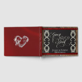 Lint en Hart Huwelijk - Rood Gastenboek (Volledig)