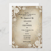 Lint en Kant Uitnodiging voor Verlovingsfeest (Voorkant / Achterkant)