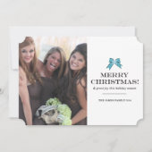 Lint en Kerstmis Feestdagenkaart (Voorkant)