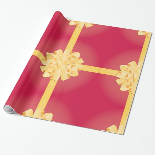 Lint en strik inpakpapier (Uitgerold)