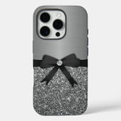 Lint- en zilverglitter Case-Mate iPhone case (Achterkant)