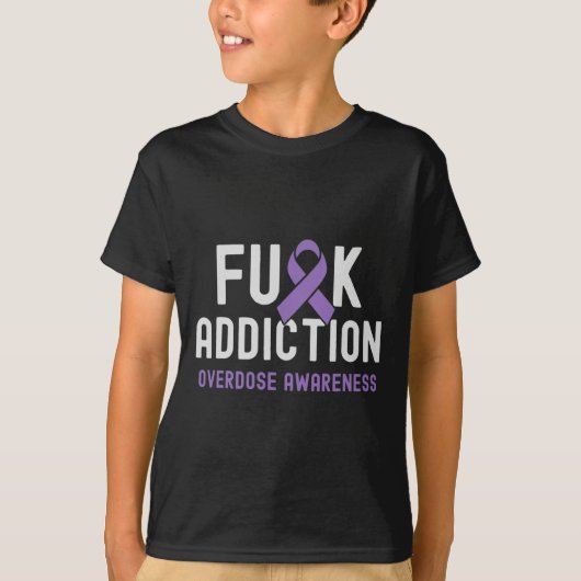 Lint FCK Verslaving Overdosis Bewustzijn 2 T-shirt (Voorkant)