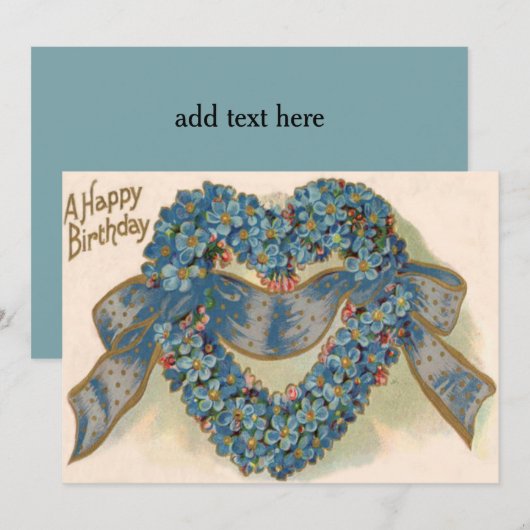 Lint Forget Me Not Lint Bloem (Voorkant / Achterkant)