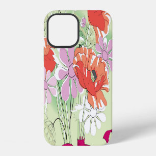 Lint gebonden papaver: Daisy boeket. iPhone 12 Hoesje