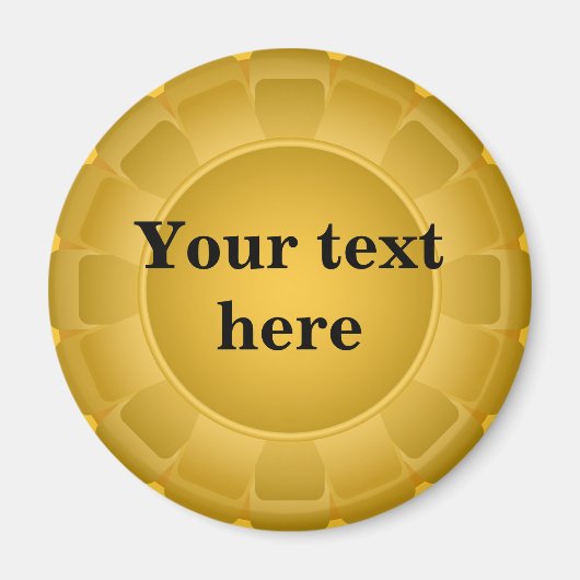 Lint gele lek om aan te passen magneet (Voorkant)