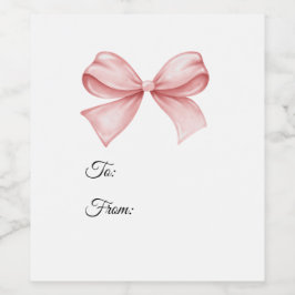 Lint Geschenklabel Wijn Etiket