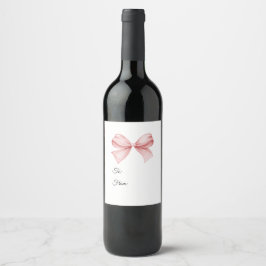 Lint Geschenklabel Wijn Etiket