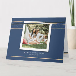 Lint gewikkeld omlijst Gevouwen Foto Vakantie kaar Kaart