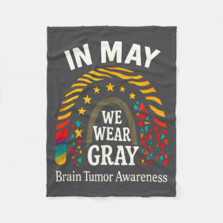 Lint Grey Hersen Tumor Bewustzijnsband Fleece Deken